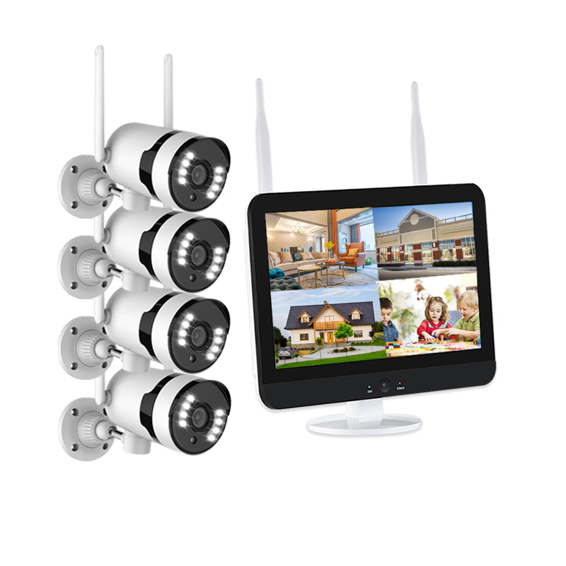 5MP WIFI Kits 4 channel with monitor--Eseecloud APP