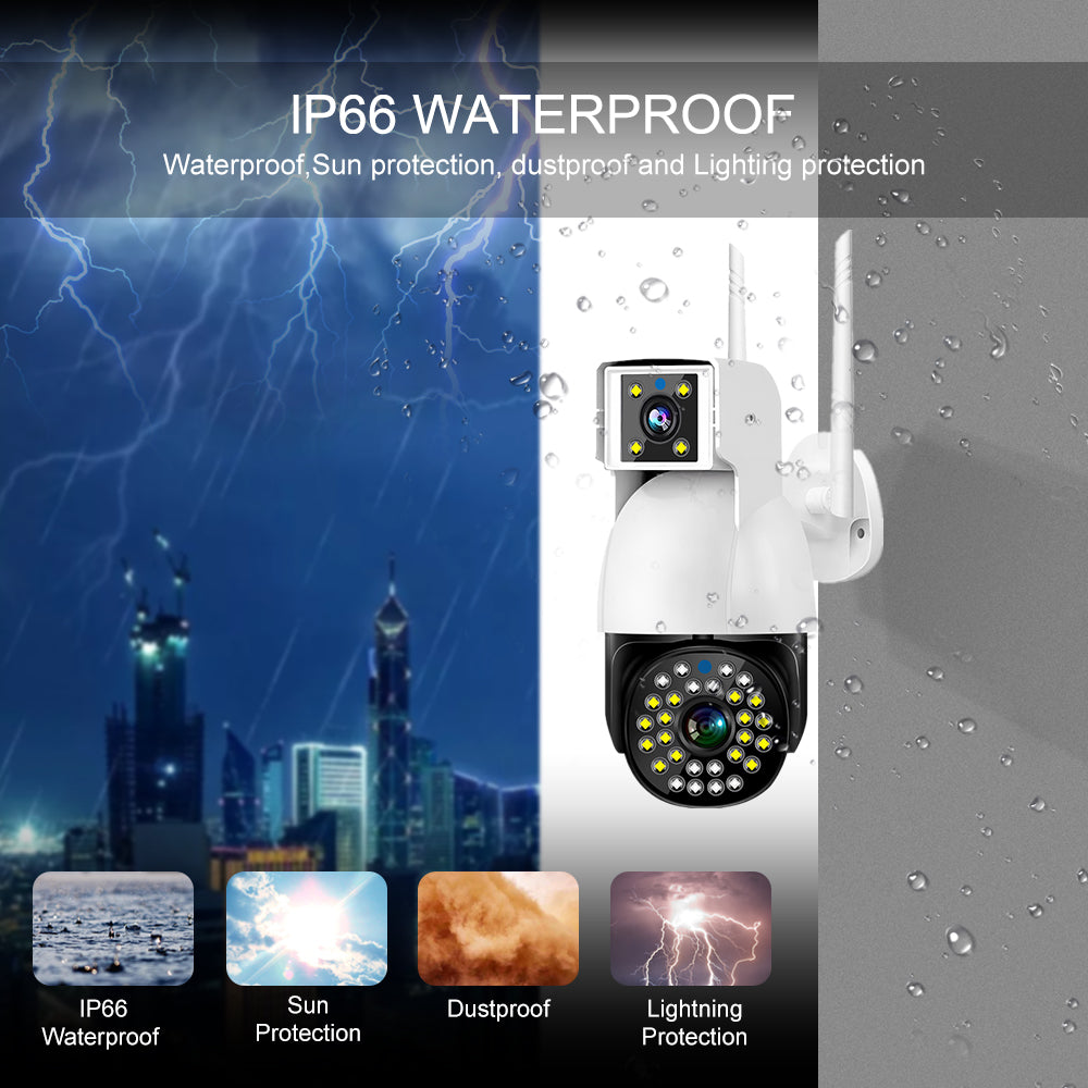 【BW01-4G】V380 4G Dual Lens Outdoor PTZ Camera