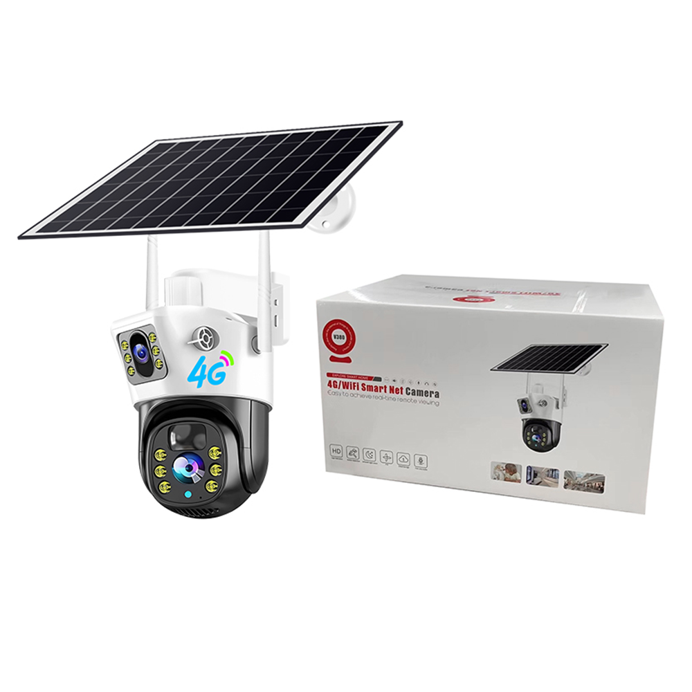 【BS03-WIFI】V380 Dual Len 4MP Solar Battery Powered Camera