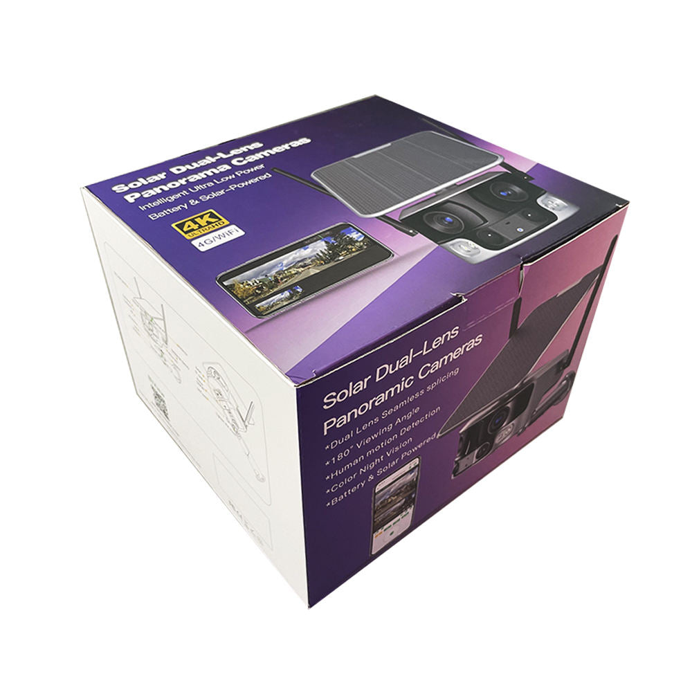 【BR-Y6-WIFI 】Dual-Lens Solar Battery Powered Camera