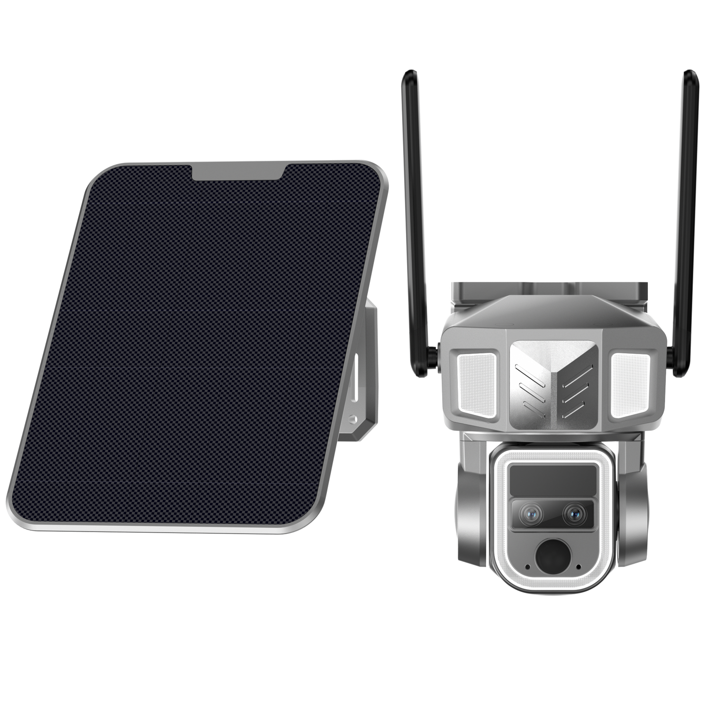 【BR-Y7B】Dual lens 20X Zoom Camera With Solar Panel