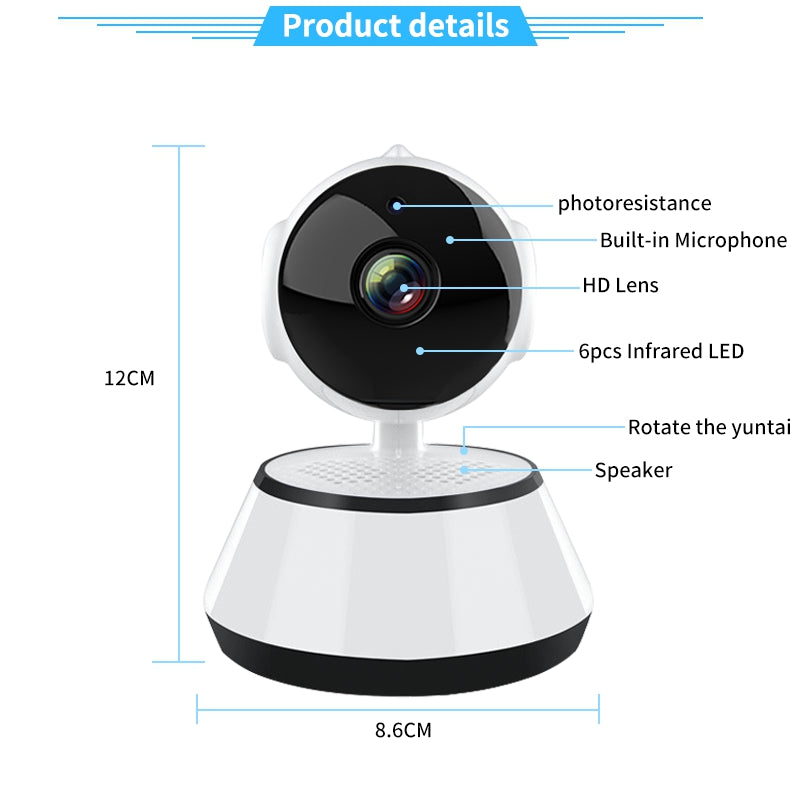 【B3S61】1MP Two Way Audio Wifi Camera-V380 Pro