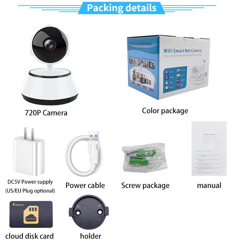 【B3S61】1MP Two Way Audio Wifi Camera-V380 Pro