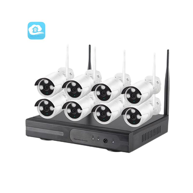 Full HD 5MP 8 channel Wifi IP NVR Kits