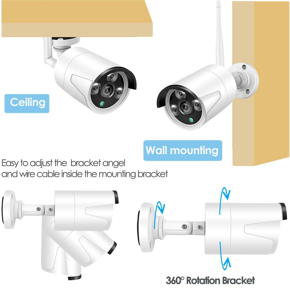 Full HD 5MP 8 channel Wifi IP NVR Kits