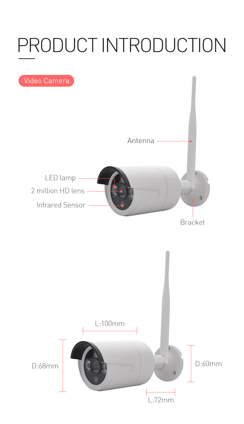 Full HD 5MP 8 channel Wifi IP NVR Kits